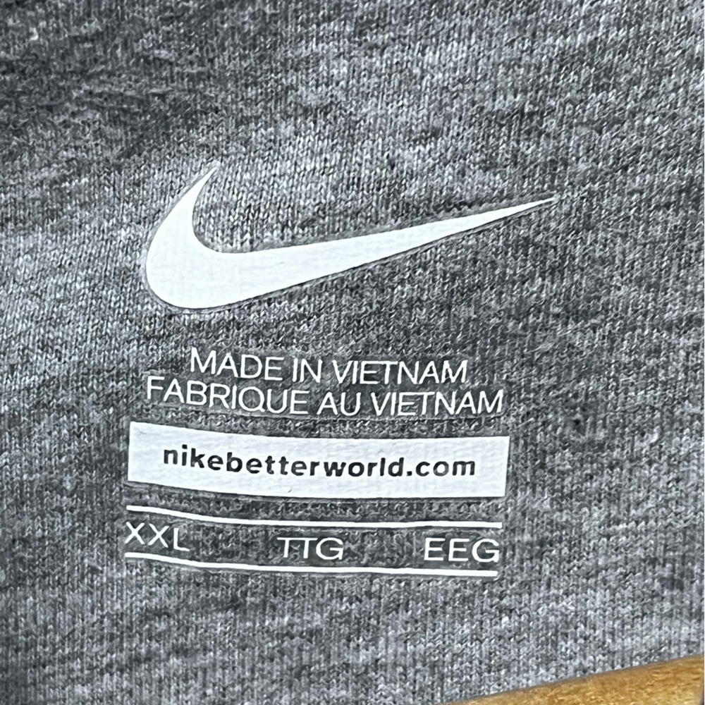 Nike Swoosh Spellout Black Sweatshirt Sz XXL Men - Picture 3 of 8